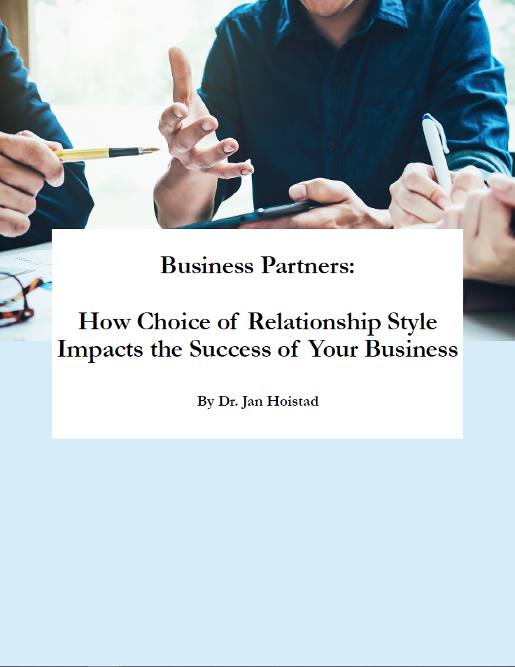 Business Partners: Choice of Relationship Style Impacts